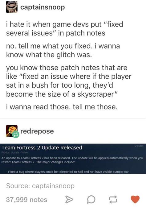 funny patch notes